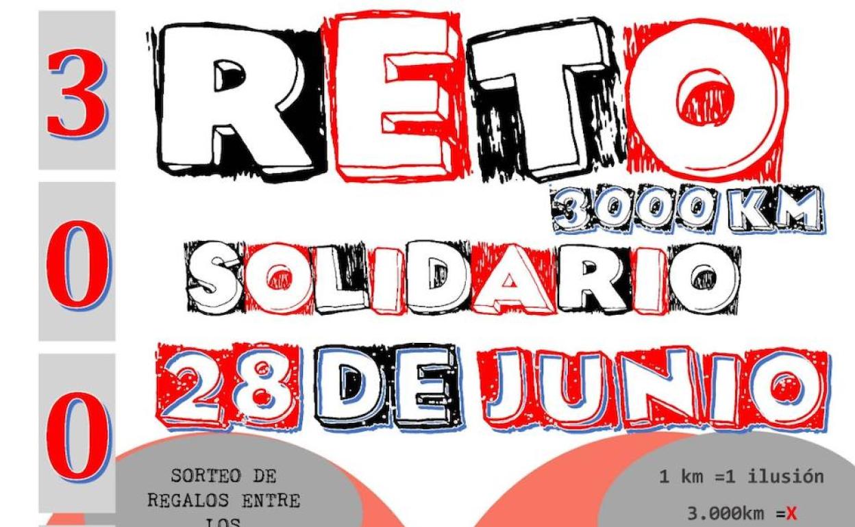 Reto solidario deportivo de los 3.000km del Club Triatlón 37300 el 28 de junio