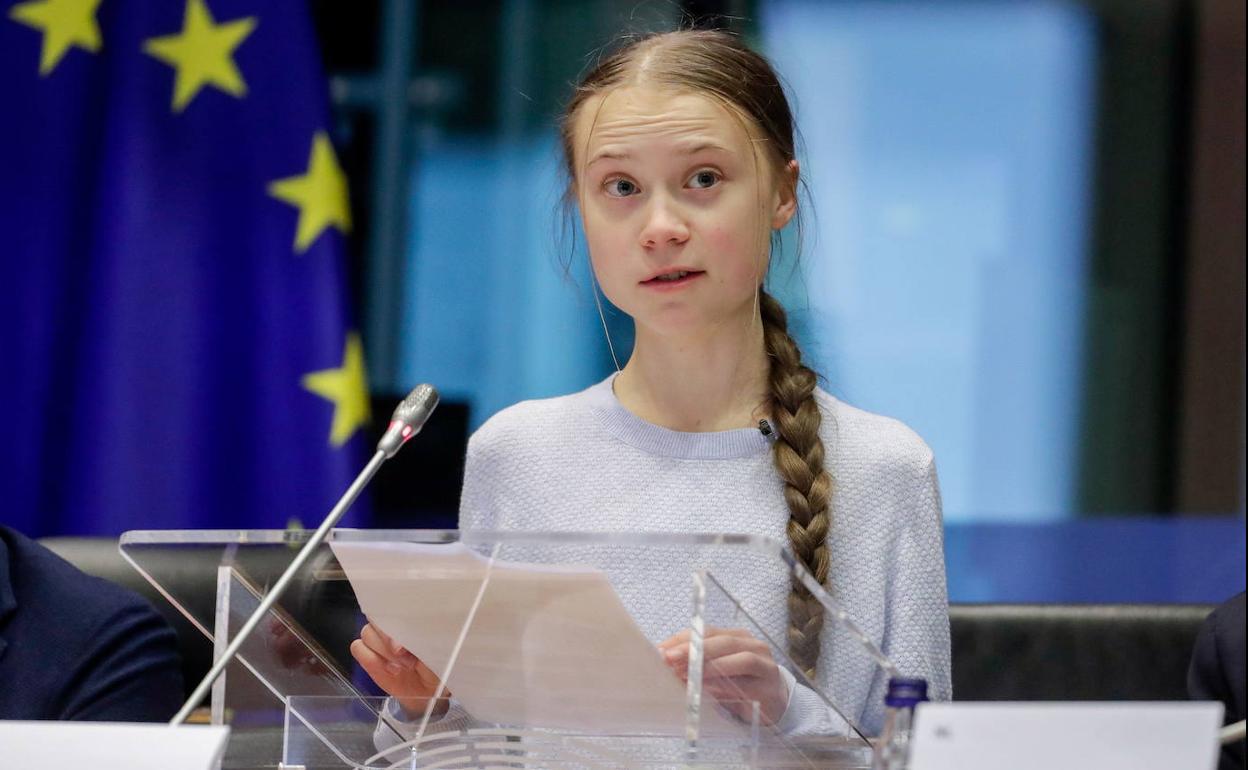 Greta Thunberg.