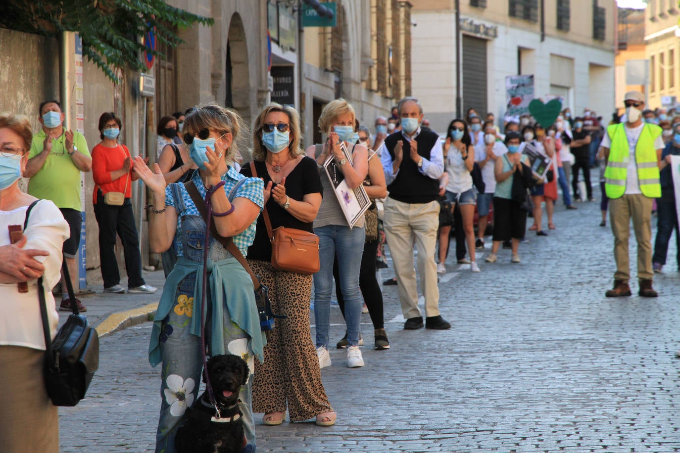 Fotos: Manifestación por la sanidad pública en Segovia