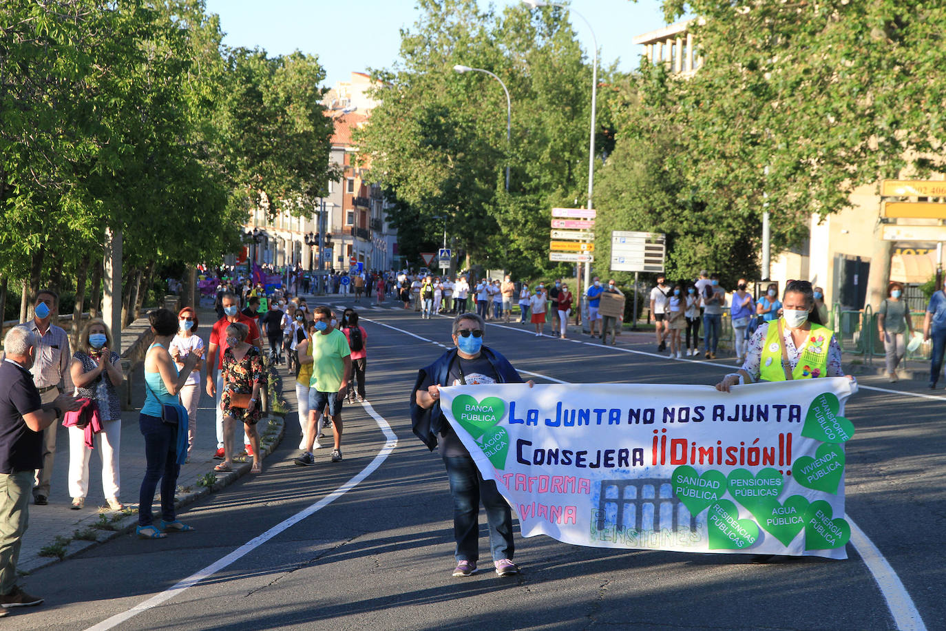 Fotos: Manifestación por la sanidad pública en Segovia