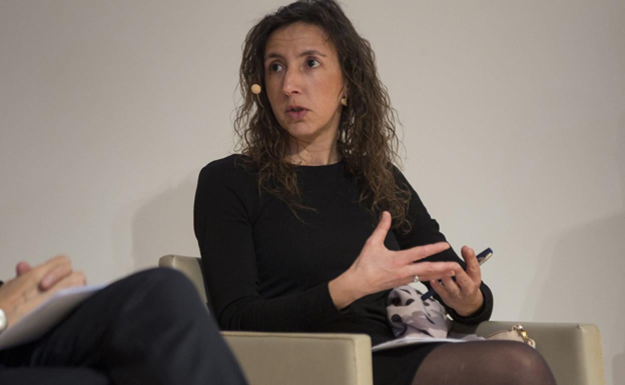 Lidia Arribas, alcaldesa de Caleruega. 