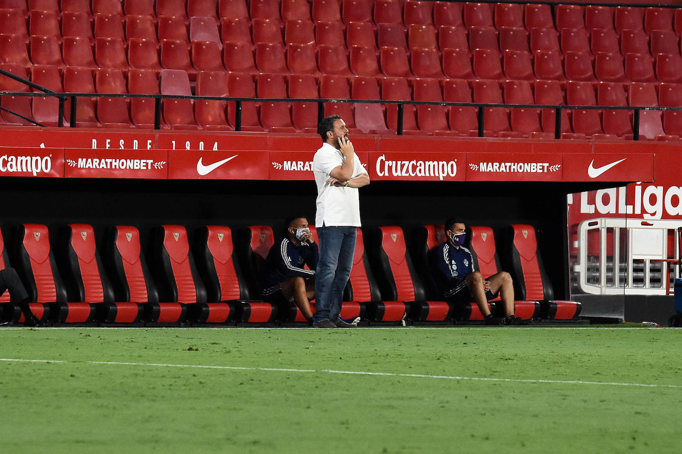 Olivas adelantó al Valladolid en la primera parte y Ocampos empató en un partido muy bien jugado por los blanquivioletas