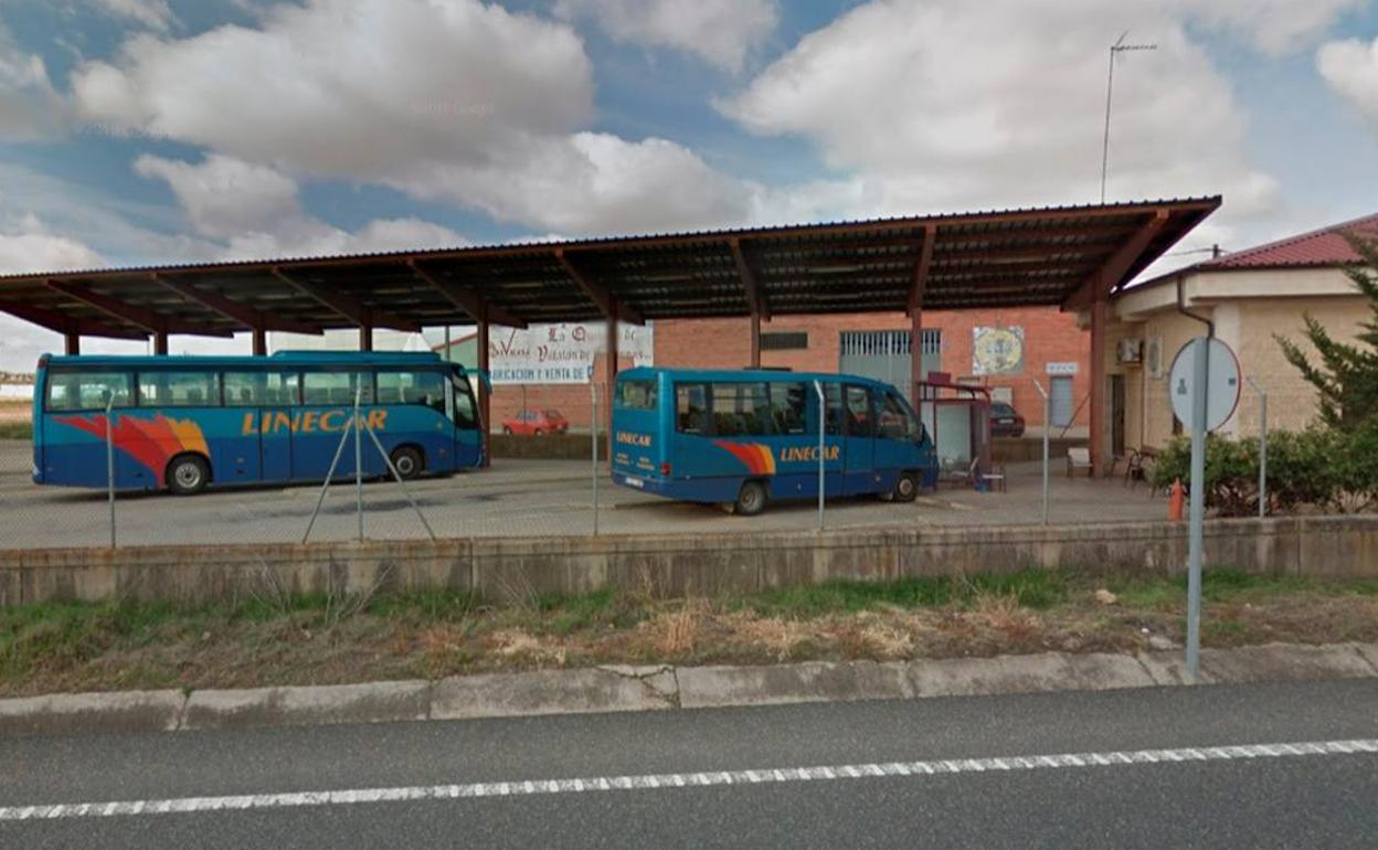 Estación de autobuses de Villalón de Campos, que será remodelada.