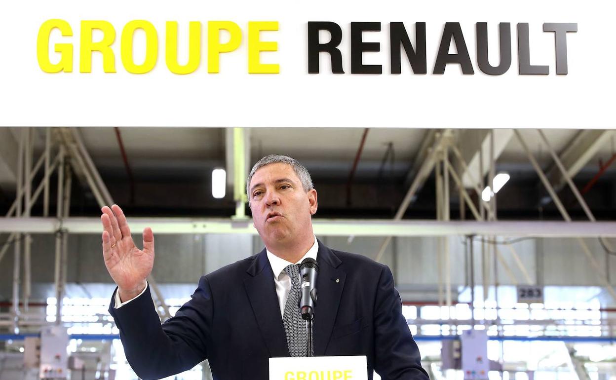 José Vicente de los Mozos, en una presentación de Renault.