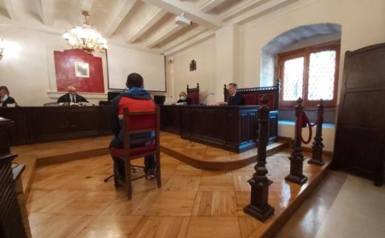 El acusado, durante el juicio en la Audiencia Provincial de Zamora. 