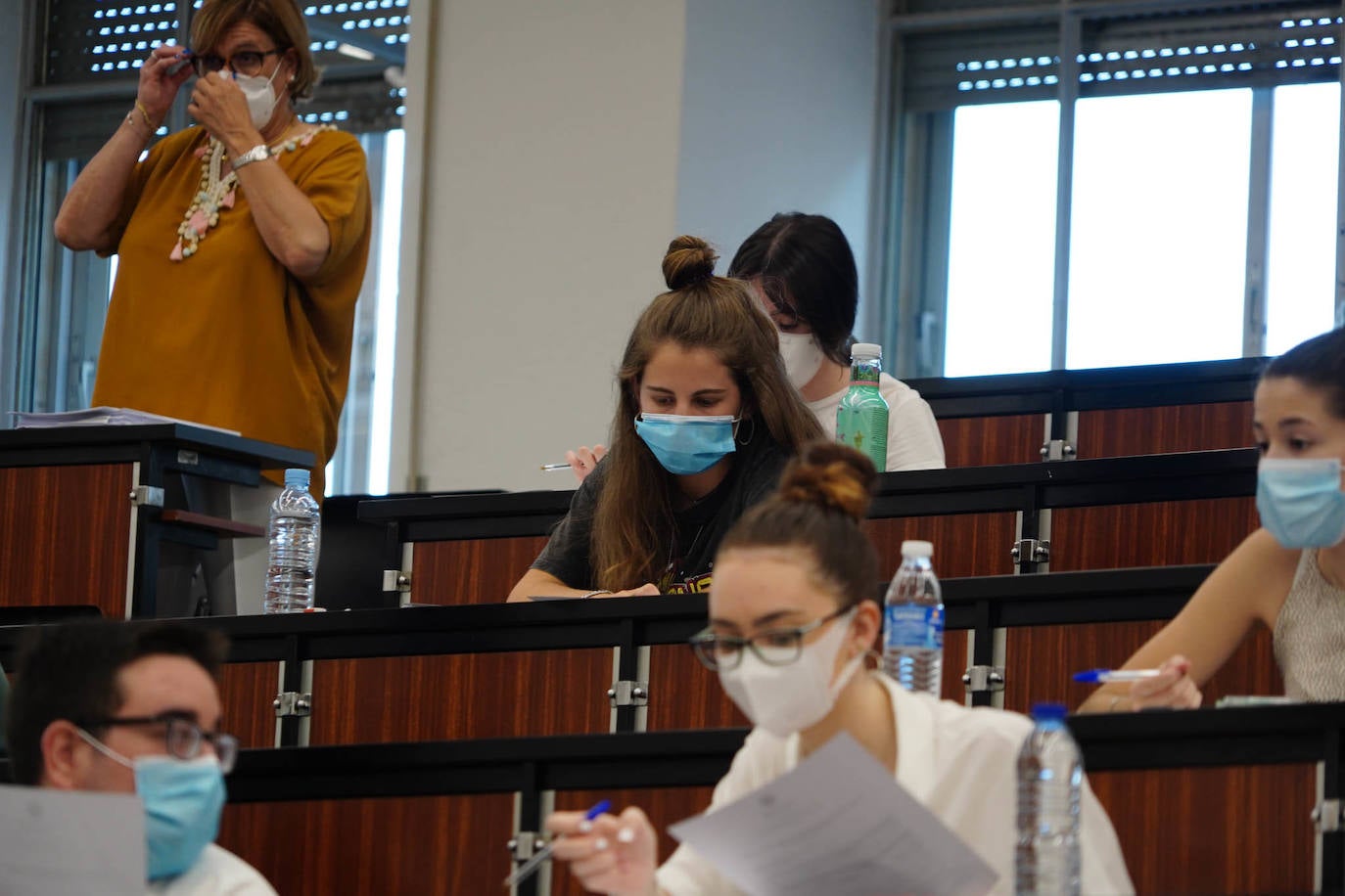 Los futuros universitarios se enfrentan estos días a la prueba de acceso en el distrito de Salamanca. 