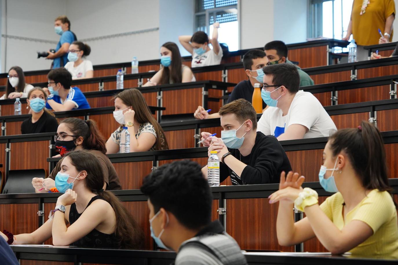 Los futuros universitarios se enfrentan estos días a la prueba de acceso en el distrito de Salamanca. 