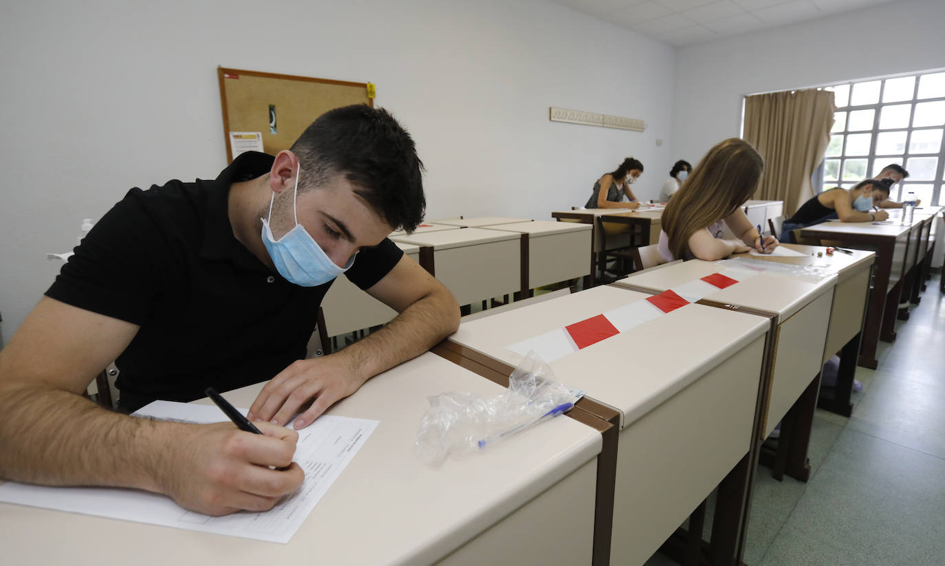 La singular EBAU tras en confinamiento, en Palencia.