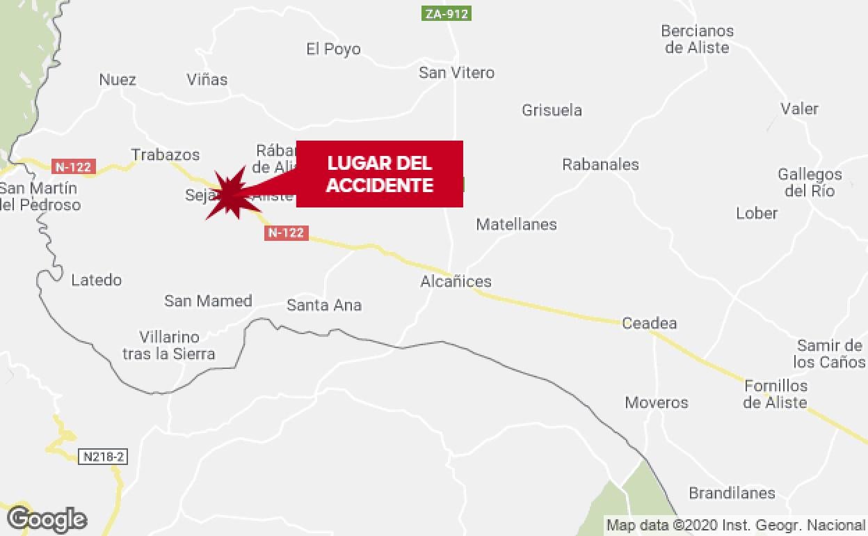 Cuatro heridos, entre ellos dos niñas, en un accidente en Rábano de Aliste