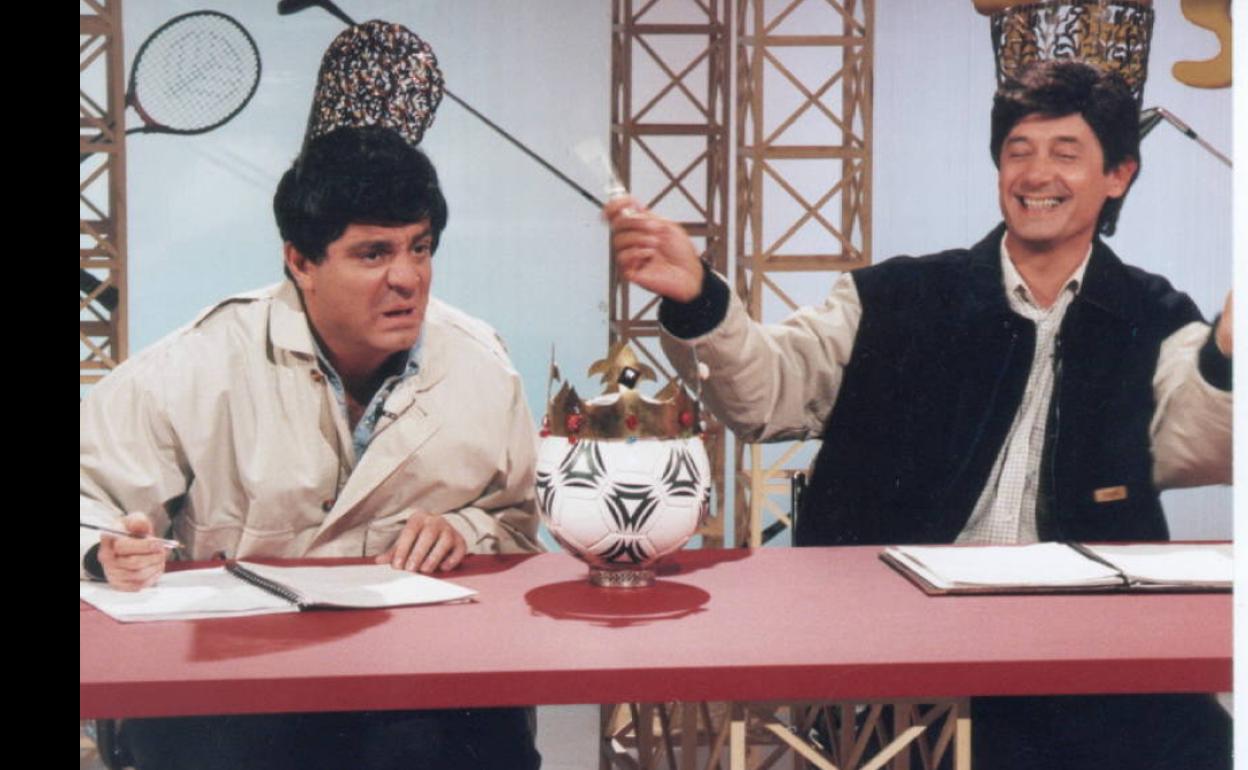 Millán Salcedo y Josema Yuste, Martes y Trece, en 1995.