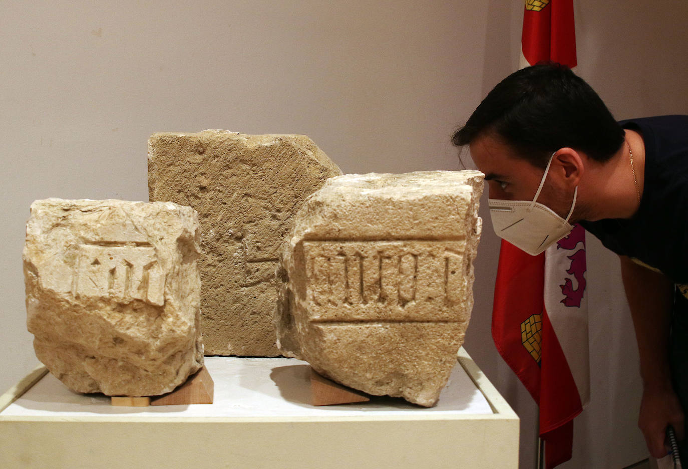 Restos encontrados en las obras del Alcázar de Segovia 