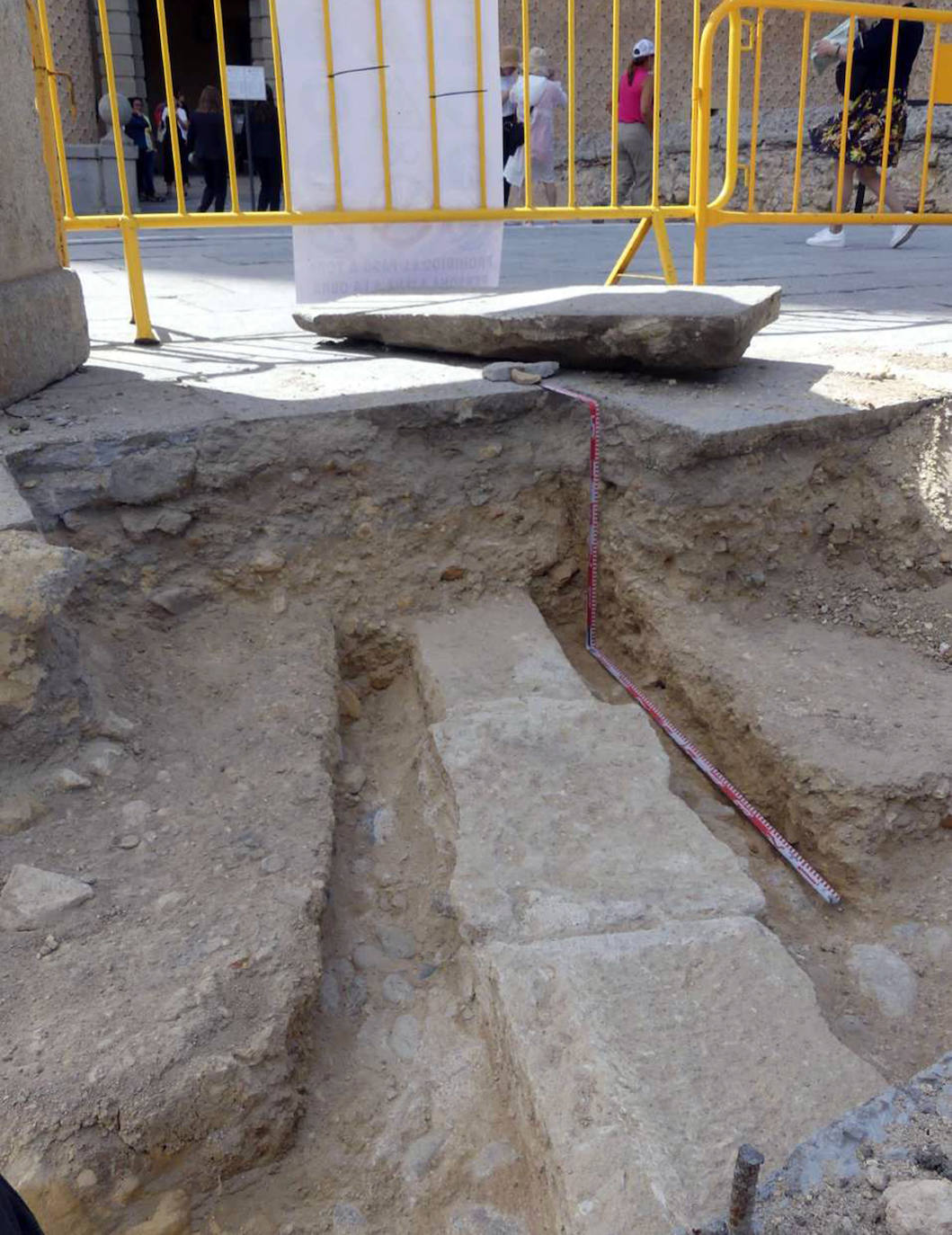 Restos encontrados en las obras del Alcázar de Segovia 