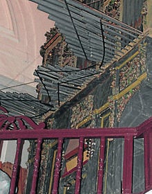 Imagen secundaria 2 - Arriba, un momento de la recreación del belén viviente; vista de la Iglesia de Nuestra Señora de la Asunción y detalle del órgano de la iglesia.