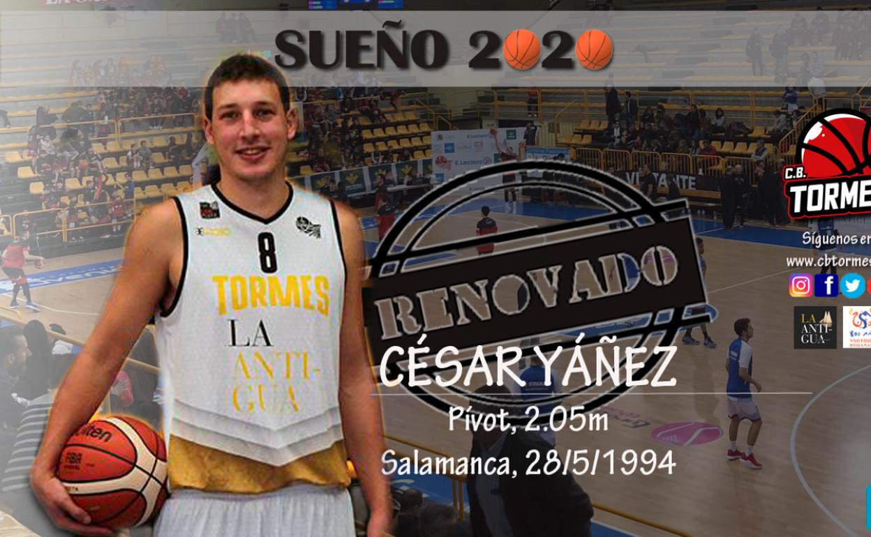 César Yáñez, un seguro salmantino bajo el aro del USAL La Antigua