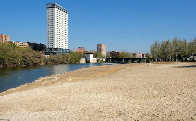 Playa de las Moreras, en Valladolid. 