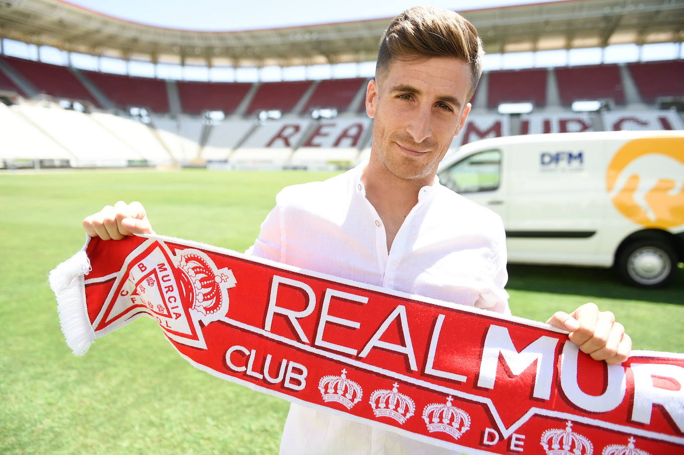 Fer Llorente, en su etapa en el Murcia. 