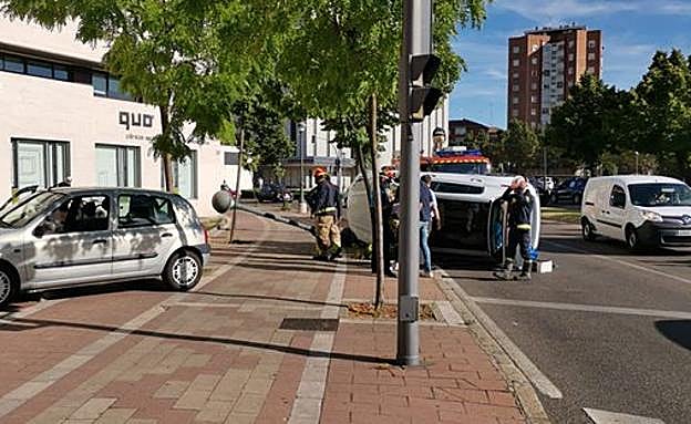 Vehículo accidentado.