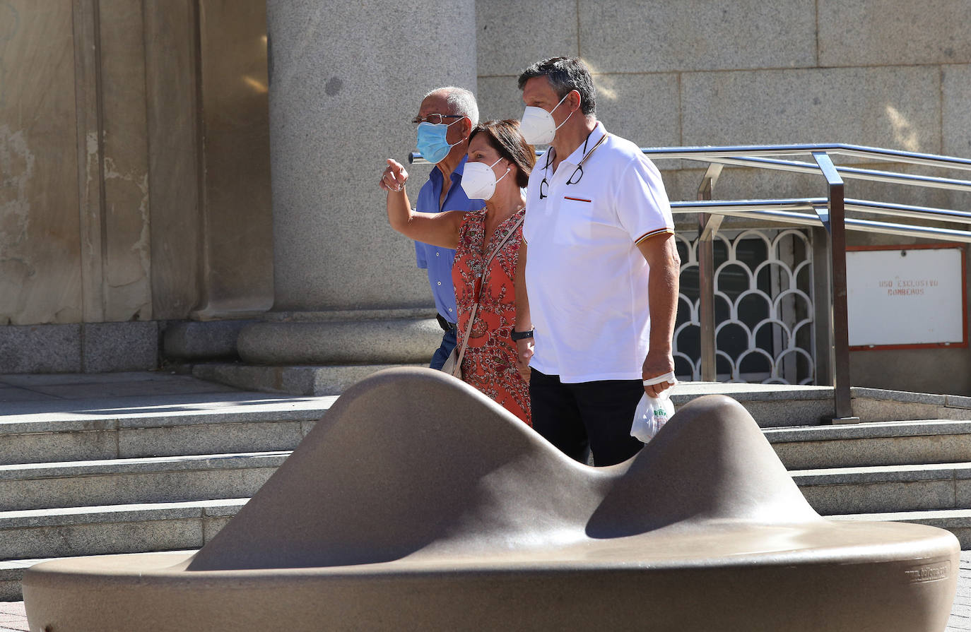 Fotos: Primer día de uso obligatorio de la mascarilla en Palencia