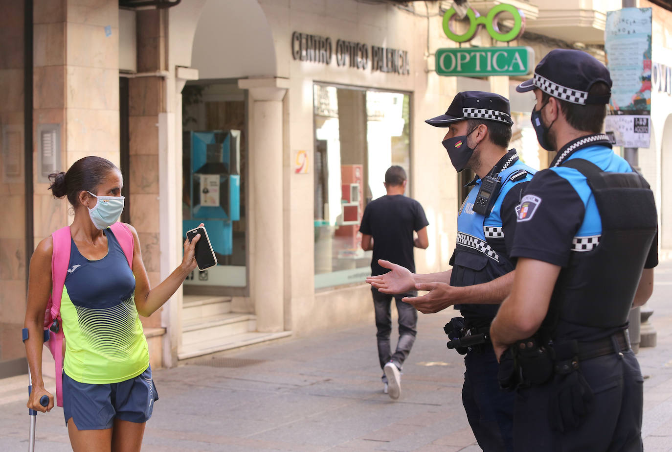 Fotos: Primer día de uso obligatorio de la mascarilla en Palencia