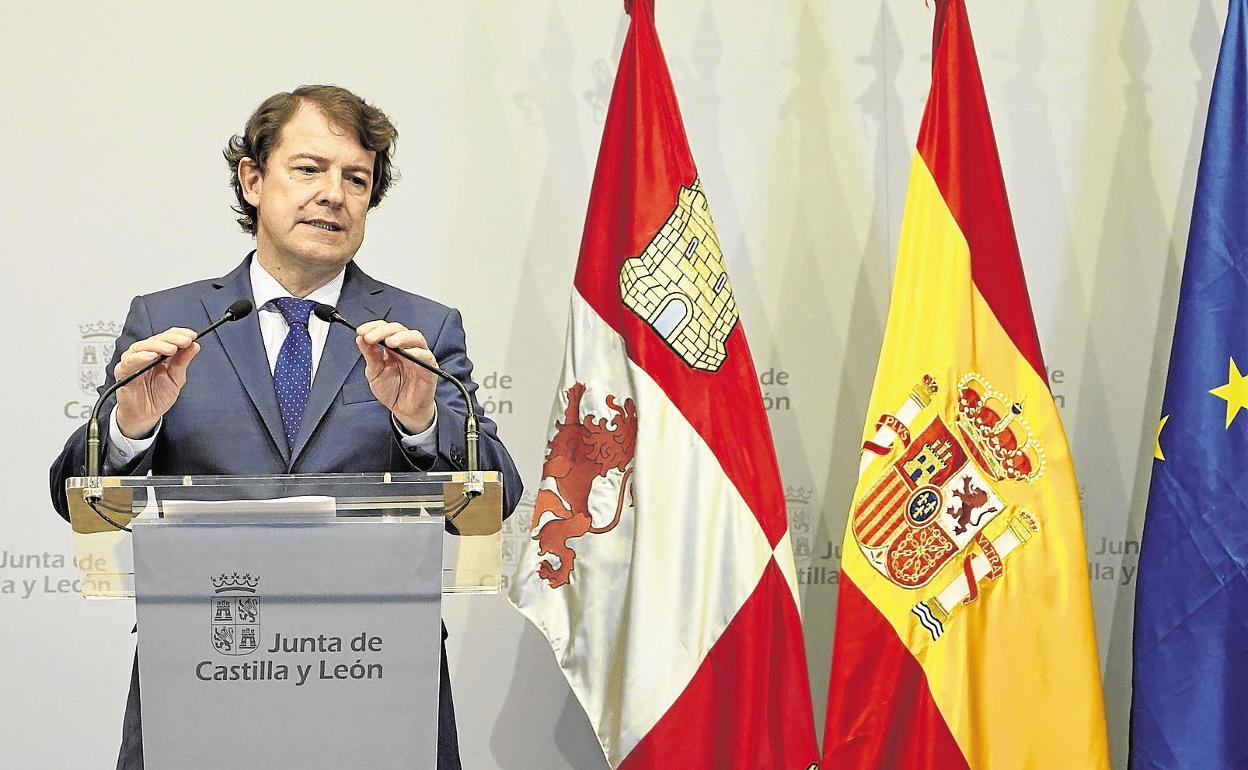 Alfonso Fernández Mañueco, presidente de la Junta de Castilla y León.