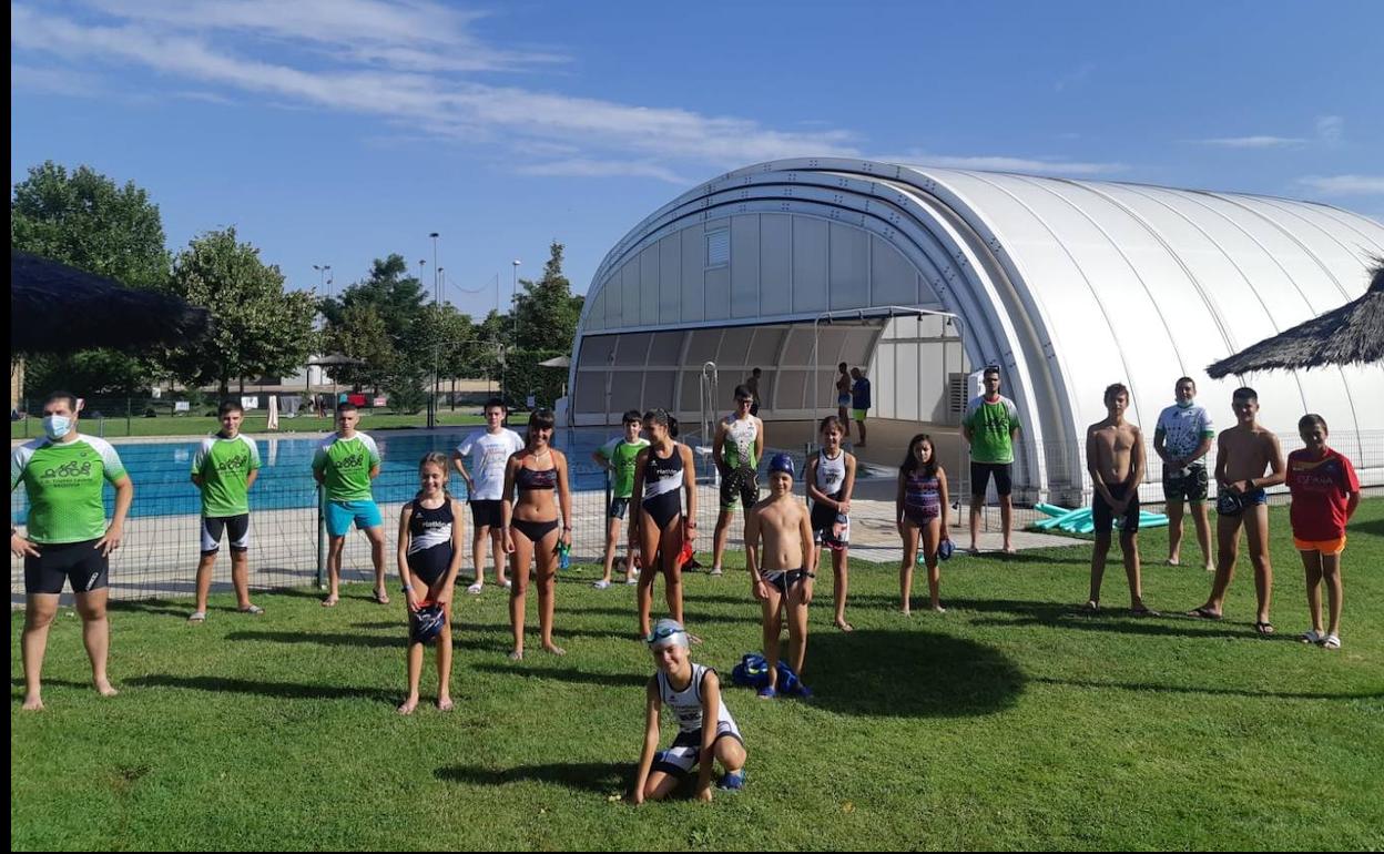 Participantes en esta primera concentración del programa Especialízate en triatlón.