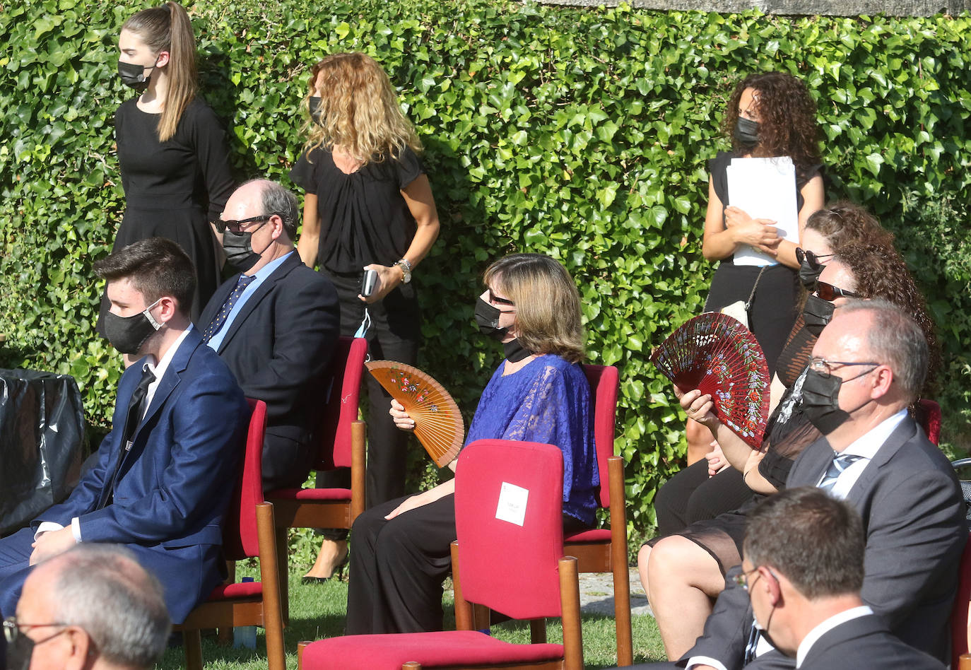 Homenaje a las víctimas de covid en Castilla y León.