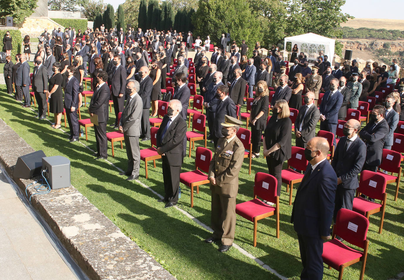 Homenaje a las víctimas de covid en Castilla y León.