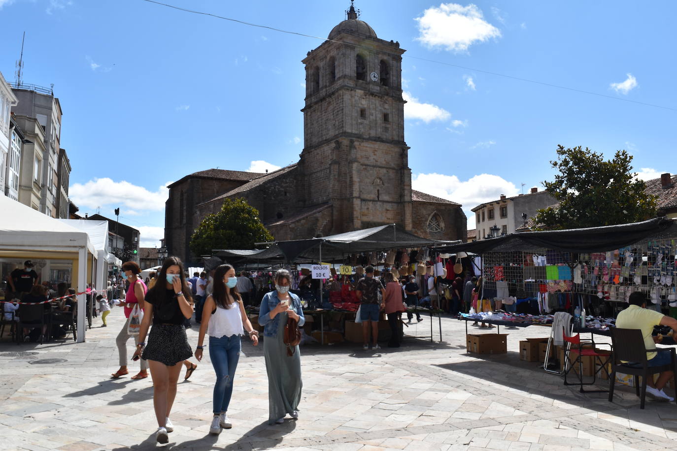 El mercado de Auilar, este martes.