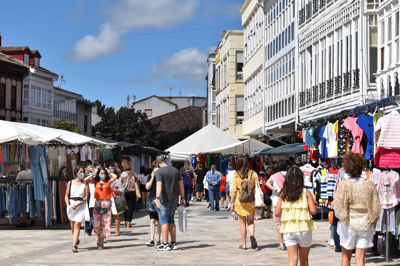 El mercado de Auilar, este martes.