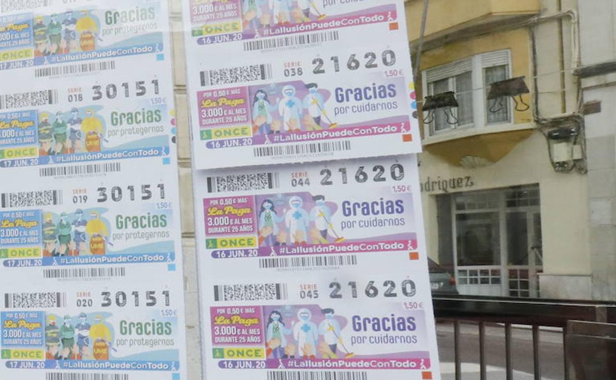 Venta de cupones de la ONCE.