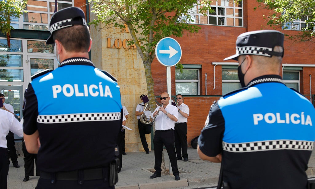 La Banda de Música de Palencia homenajea a la Policía Local