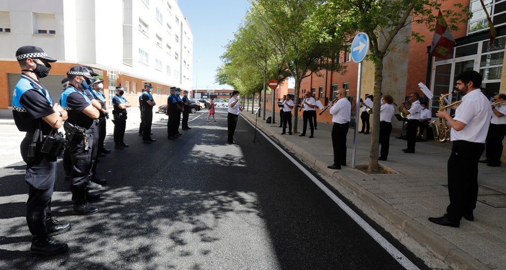 La Banda de Música de Palencia homenajea a la Policía Local