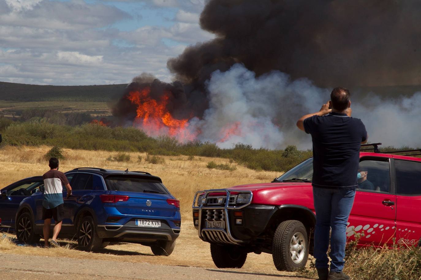 Las llamas han arrasado más de 2.000 hectáreas en la comarca de Aliste