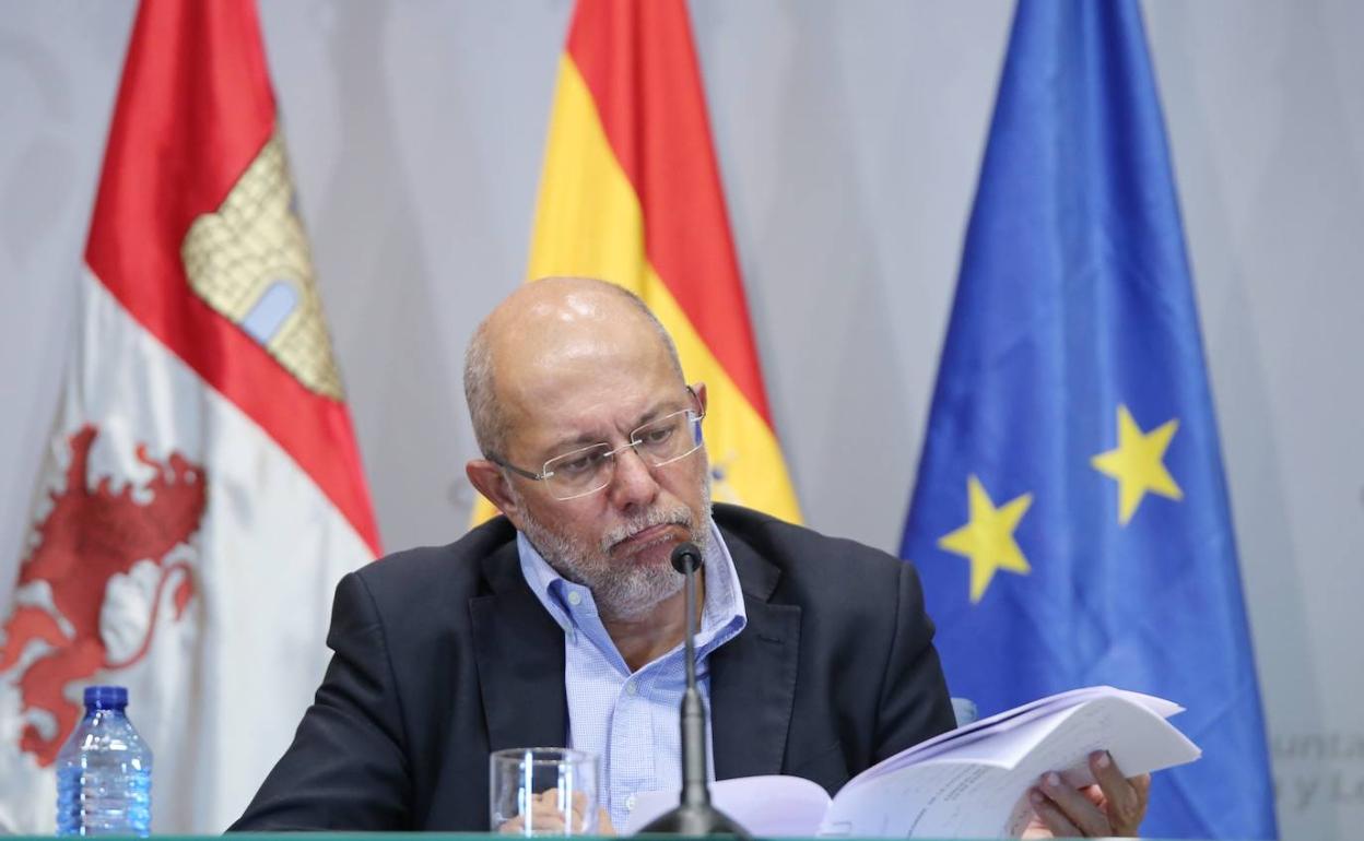 Francisco Igea, durante el último consejo de gobierno