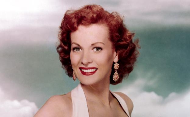 La actriz Maureen O'Hara.