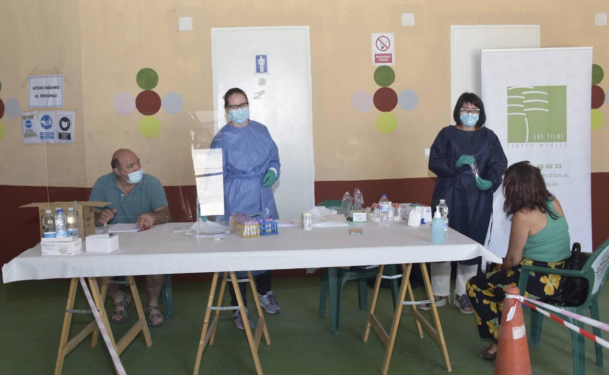 Realización de PCR en Sacramenia durante los últimos días. 