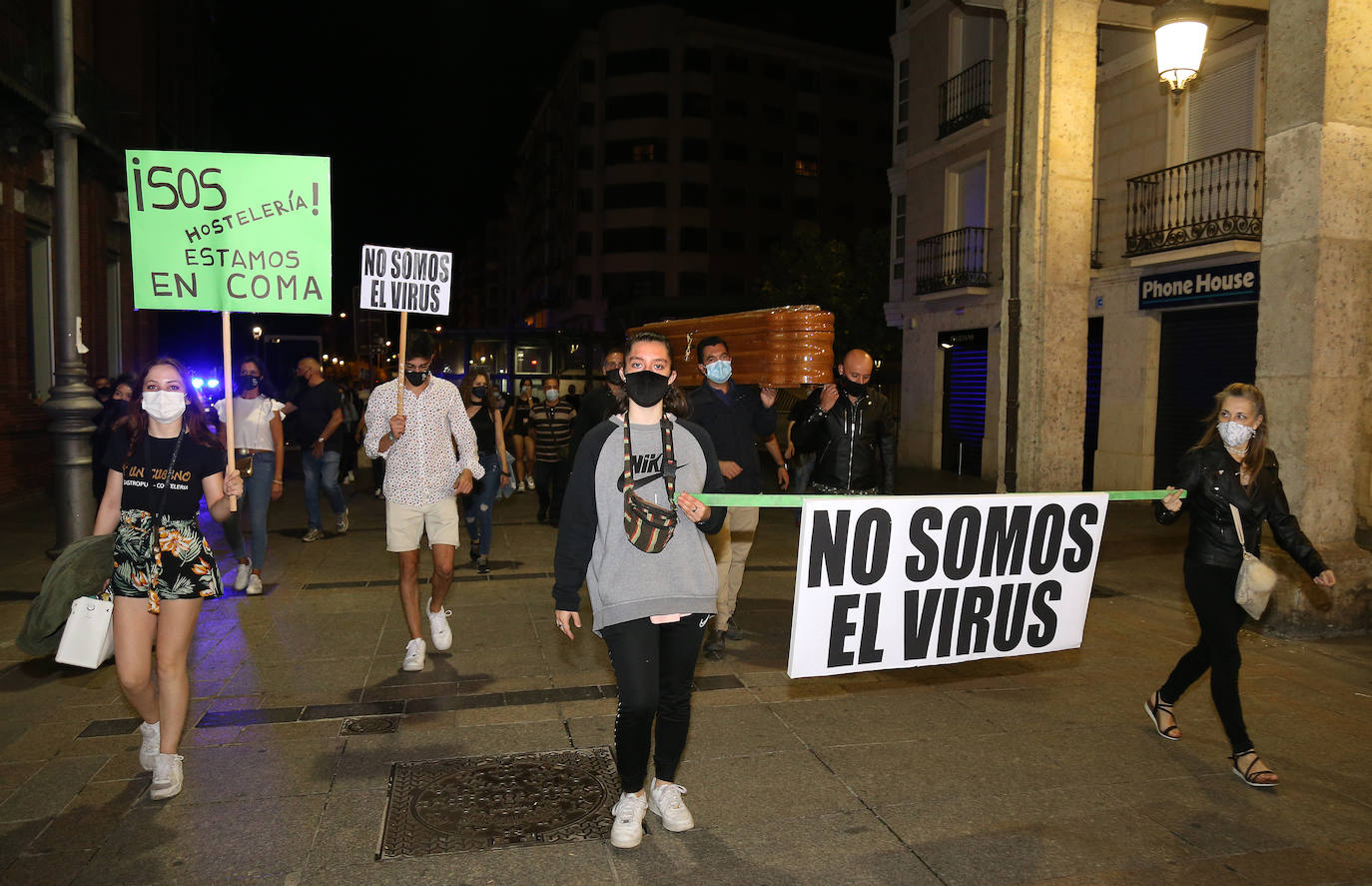 Manifestación de los hosteleros.