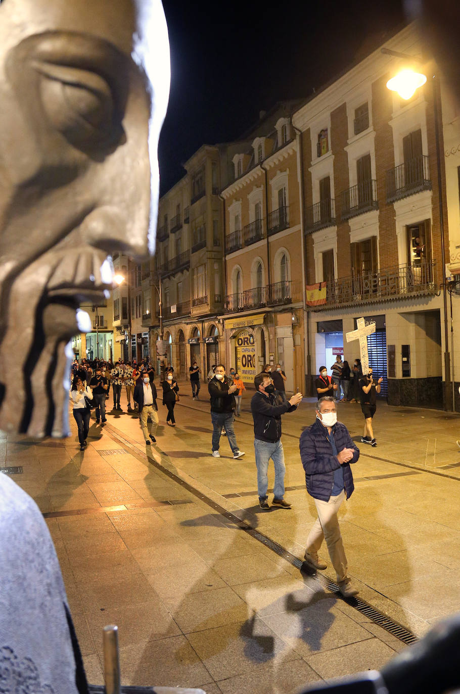 Manifestación de los hosteleros.