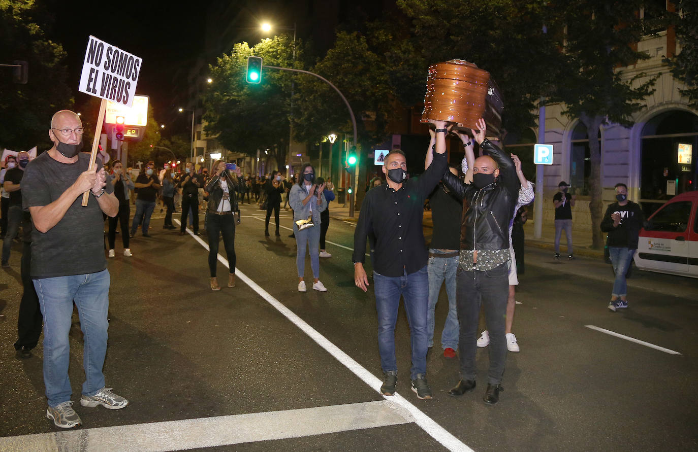 Manifestación de los hosteleros.