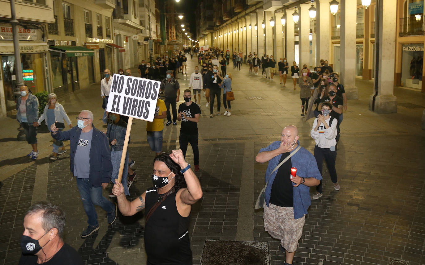 Manifestación de los hosteleros.