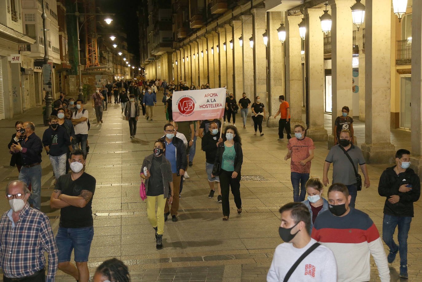 Manifestación de los hosteleros.