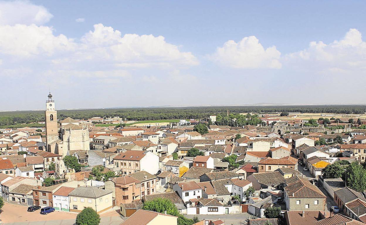 Vista de Coca, en Segovia, desde la torre de San Nicolás