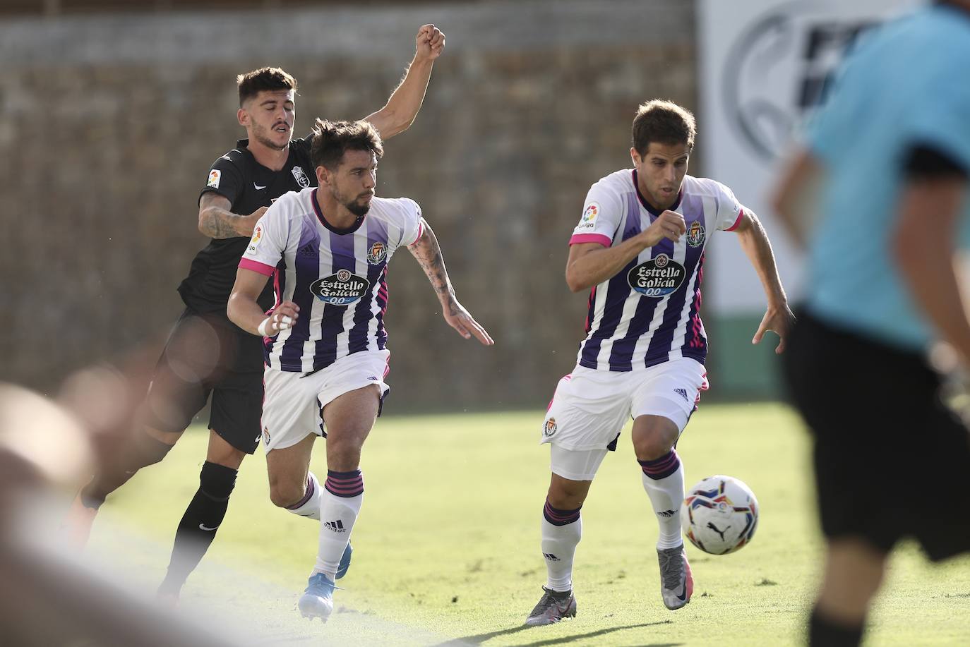 El Real Valladolid ha goleado esta tarde al Granada en el segundo partido amistoso de la pretemporada. 