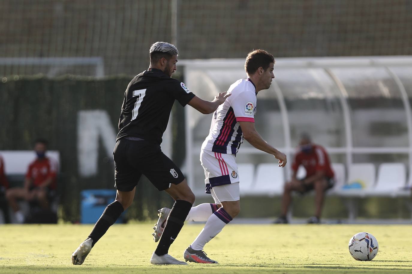 El Real Valladolid ha goleado esta tarde al Granada en el segundo partido amistoso de la pretemporada. 