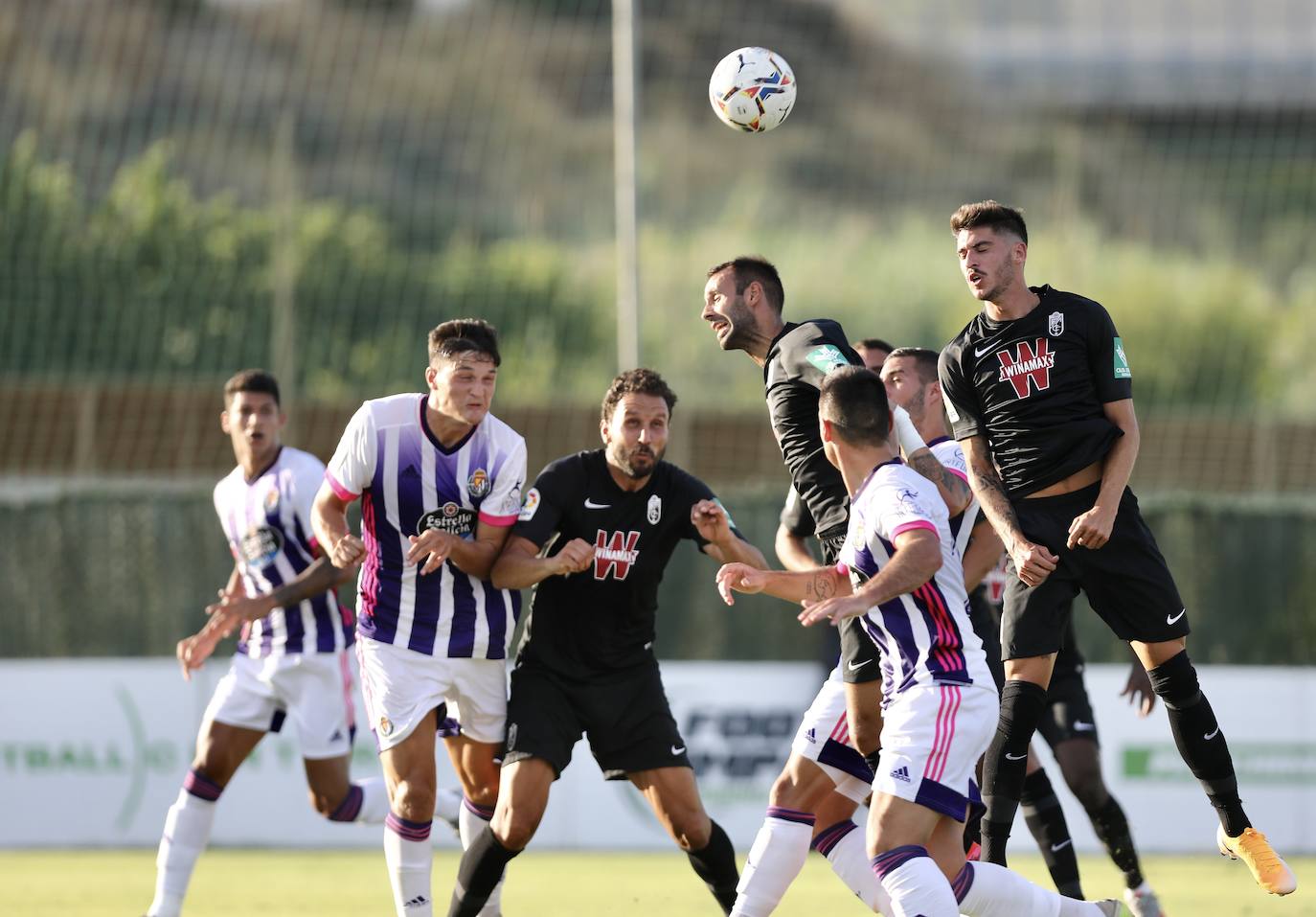 El Real Valladolid ha goleado esta tarde al Granada en el segundo partido amistoso de la pretemporada. 