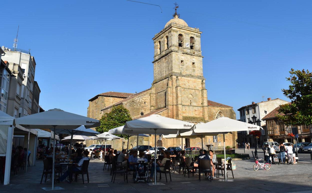 Plaza Mayor de Aguilar de Campoo.