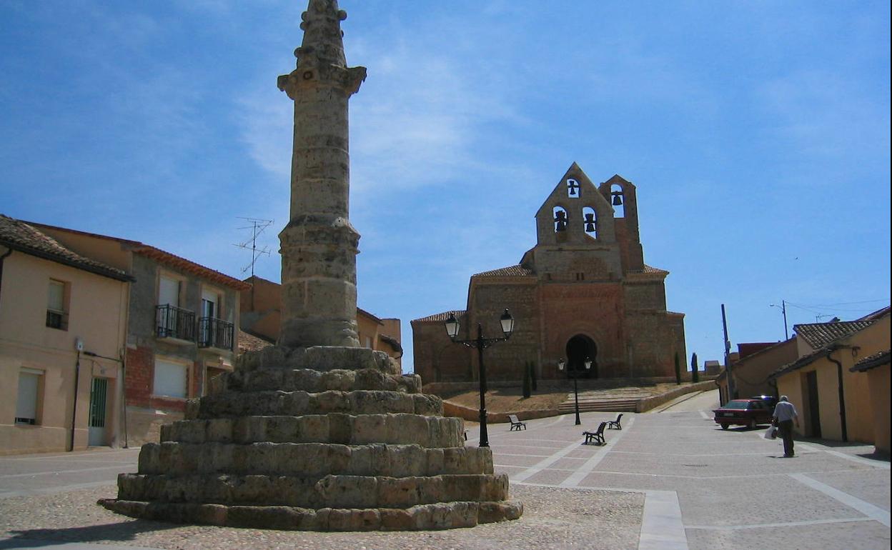 Plaza Mayor de Aguilar de Campos. 