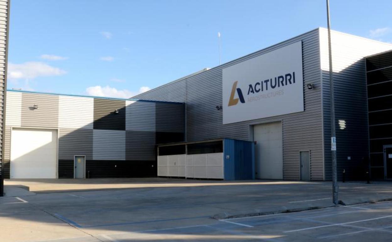 Instalaciones de la aeronáutica Aciturri en el Parque Tecnológico de Boecillo.