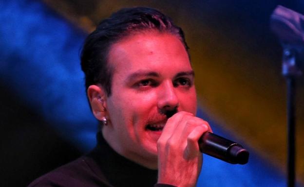 Alberto Jiménez, durante el concierto en la Plaza de Toros.