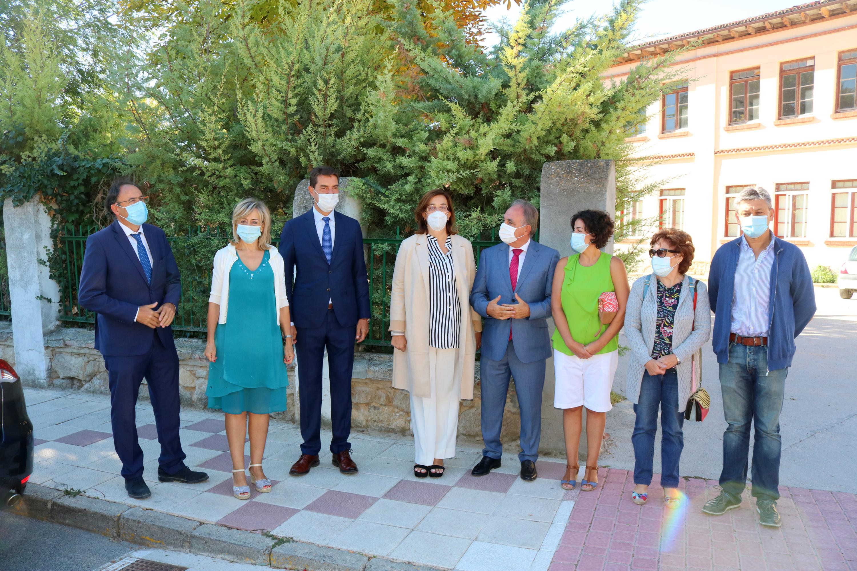 El consejero de Presidencia de la Junta de Castilla y León, Ángel Ibáñez, visitó Baltanás